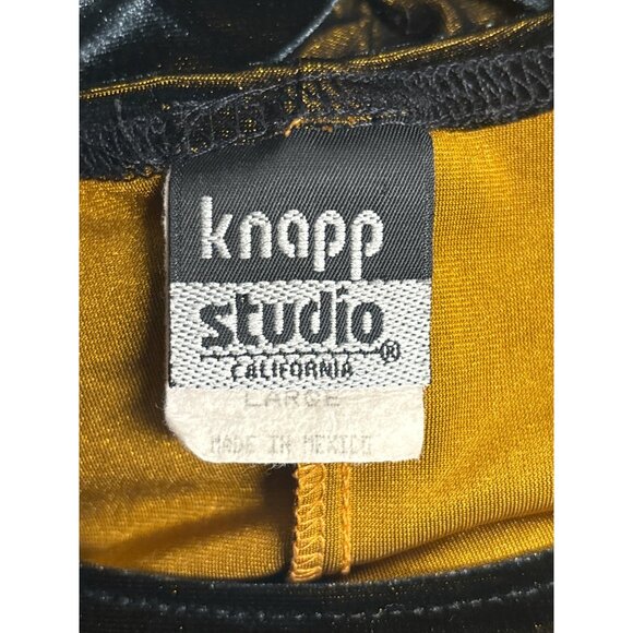 Vintage whimsigoth Black & Gold Ombre Velvet Cap Sleeve Midi Dress - Picture 7 of 11